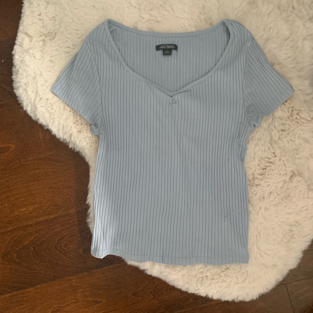 Wild Fable Fitted Blue Tee (S)